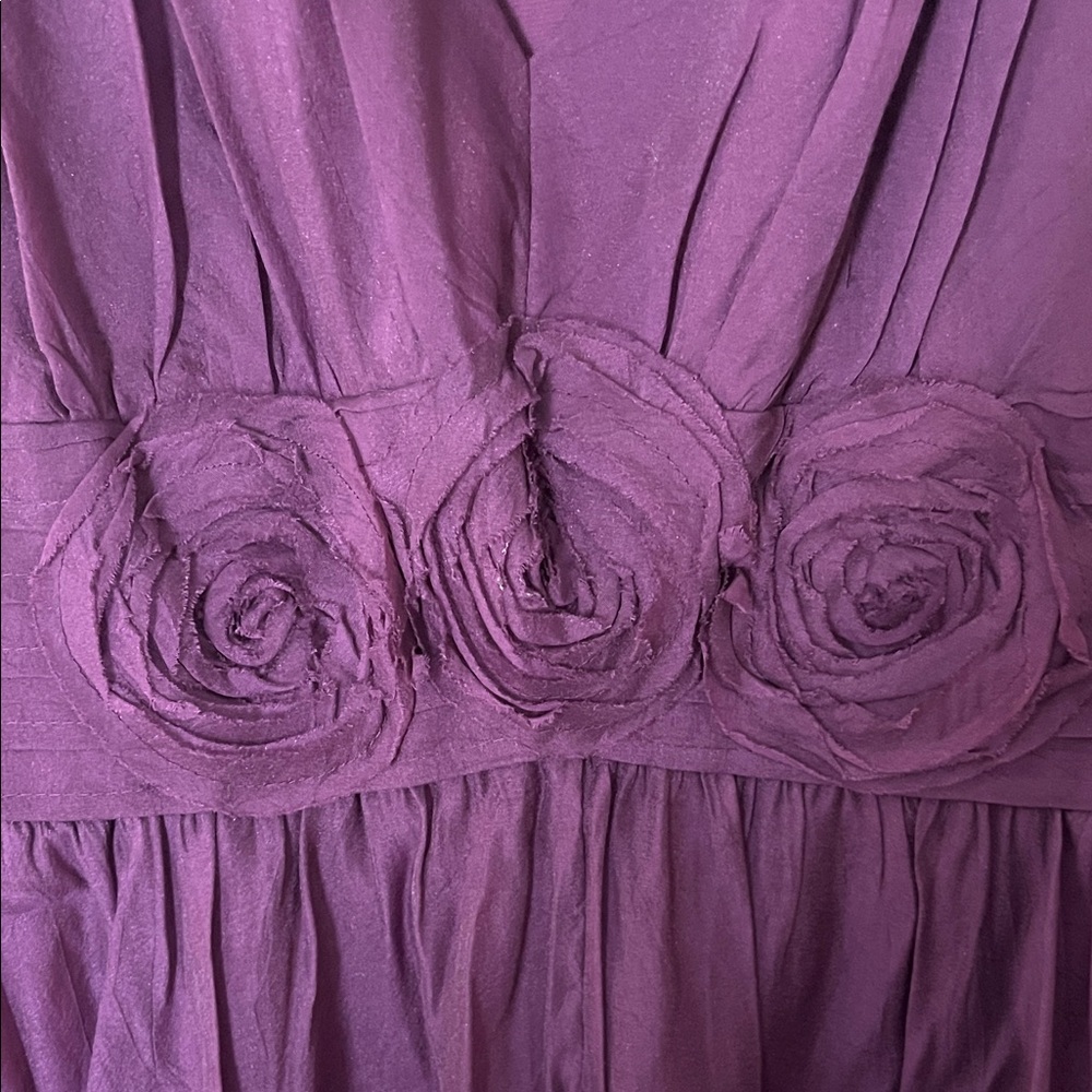 Elegant plum dress
